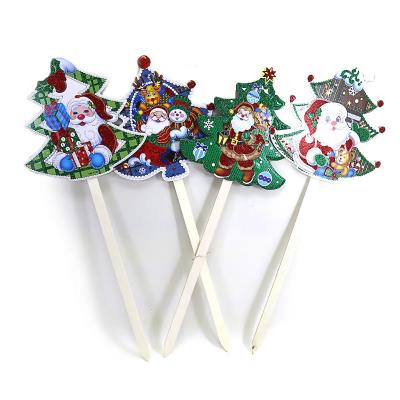 Новорічна прикраса на паличці "Ялинки" 74*29 см