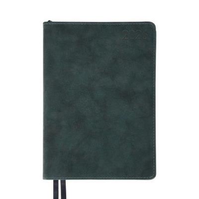 Щоденник-діловий записник А5 Leo Planner датований 2026 "Case", інтегральний, темний смарагд, 368 сторінок
