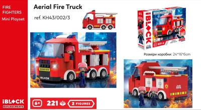 Конструктор Kids hits IBLOCK JUNIOR арт. KH43/002/3 (24шт) FIRE 221дет., короб. 24*16*6 cm