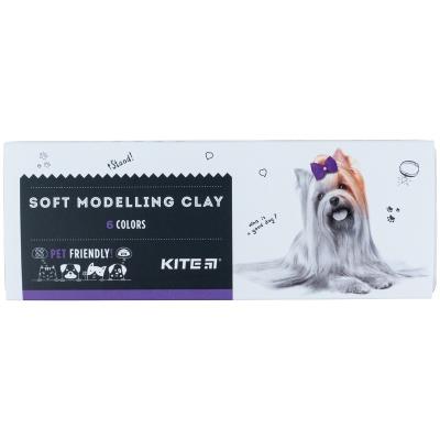 Пластилін восковий, 6 кольорів, 120 г. Kite Dogs, К22-081 Пластилін восковий, 6 кольорів, 120 г. Kite Dogs, К22-081