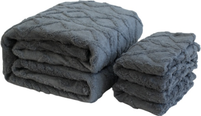 Текстиль для дому SOHO Наб. Ковдра 200*220 см+2 нав. 50*70 см Romance Gray (Set carpet+ pillow Gray) Текстиль для дому SOHO Наб. Ковдра 200*220 см+2 нав. 50*70 см Romance Gray (Set carpet+ pillow Gray)