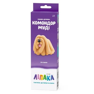 Набір пластиліну, що самостійно твердіє, ЛІПАКА – СОБАКИ-ДРУЗЯКИ: КОМОНДОР МУДІ Набір пластиліну, що самостійно твердіє, ЛІПАКА – СОБАКИ-ДРУЗЯКИ: КОМОНДОР МУДІ