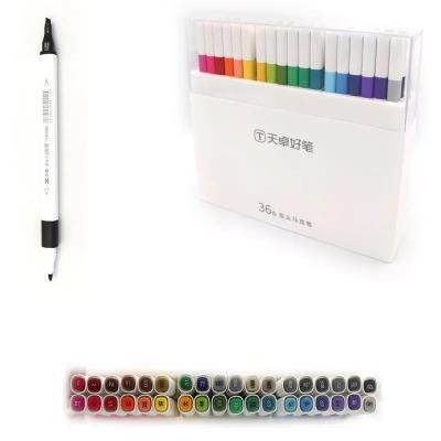 Набір тонких скетч маркер квадрат. двостор. скош/кругл тонк TY 36шт. в коробці TK83080-36 Набір тонких скетч маркер квадрат. двостор. скош/кругл тонк TY 36шт. в коробці TK83080-36