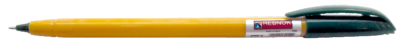 Ручка кулькова, Rebnok, F1, 0.7 мм, зелений (жовтий корпус) (50/250/1500)