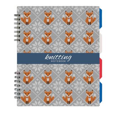 Блокнот "Knitting", B5 (170х205), пластикова обкл., спіраль, з розділ., 120 арк., клітинка, O20356-12 Блокнот "Knitting", B5 (170х205), пластикова обкл., спіраль, з розділ., 120 арк., клітинка, O20356-12