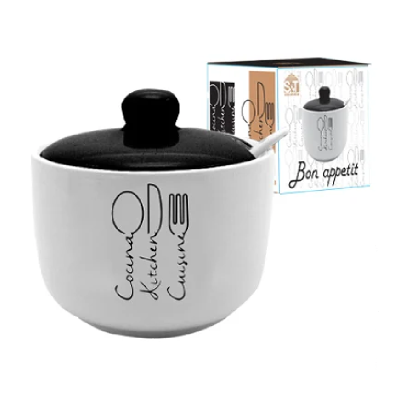 Цукорниця з ложкою 520мл "Bon appetit" Цукорниця з ложкою 520мл "Bon appetit"