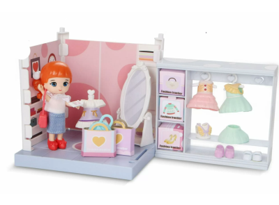 Набір гардеробна кімната з лялькою Набір гардеробна кімната з лялькою