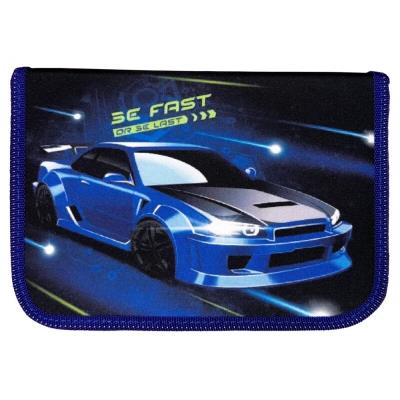 пенал 1-яр. пустий, 2 відворота, поліестер, "Fast Car", 25207C