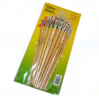 Пензлі плоскі,набір 12шт.(щетина) Peppy Pinto АВ-12 Пензлі плоскі,набір 12шт.(щетина) Peppy Pinto АВ-12