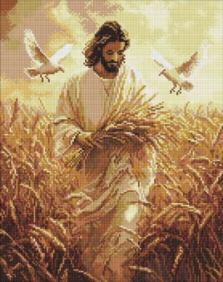 Набір з алмазною мозаїкою "Жнива віри" 40х50см