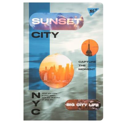 Зошит Yes А4/60 арк. з висічкою "Sunset city", клітинка