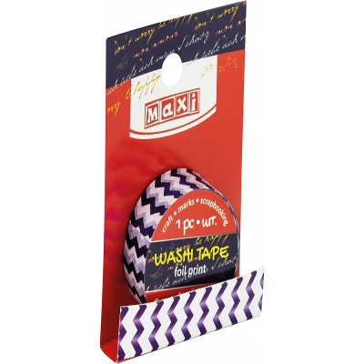 Стрічка клейка декоративна з принтом фольгою 15мм*3м (1) Стрічка клейка декоративна з принтом фольгою 15мм*3м (1)