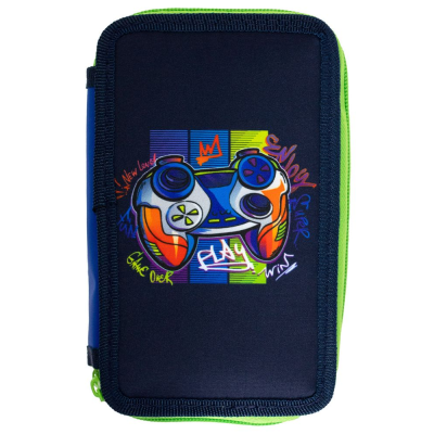 пенал 2-яр. пустий, поліестер, "Game", 25312C