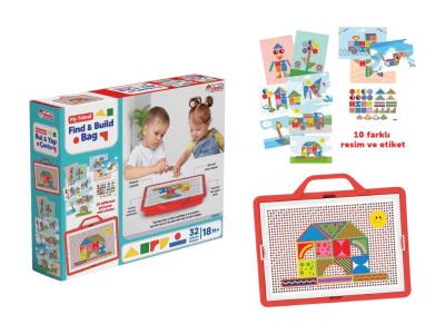 Сумка з набором для творчості "Знайди та побудуй" (386*282*75 мм) "dede"