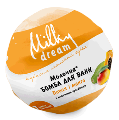 Milky Dream Бомба для ванн «молочна, Папая і Манго», 100 г