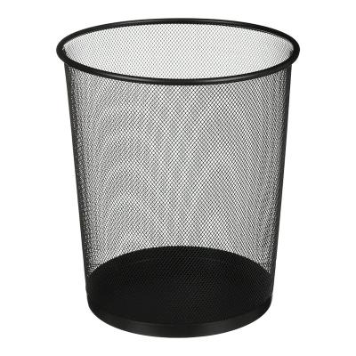 Кошик для паперів 240x295x335мм,круглий, металевий, чорний