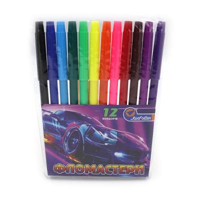 Фломастеры "Спорткар" 12 цв., ПВХ, Josef Otten 828-12LQ Фломастеры "Спорткар" 12 цв., ПВХ, Josef Otten 828-12LQ