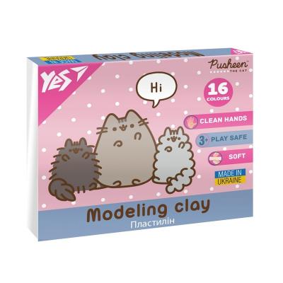 Пластилін Yes, 16 кол., 320г "Pusheen"