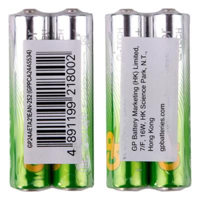 Батарейка GP SUPER ALKALINE 1.5V 24А-S2 лужна , LR3, AAА ціна за 1уп. (2 шт)