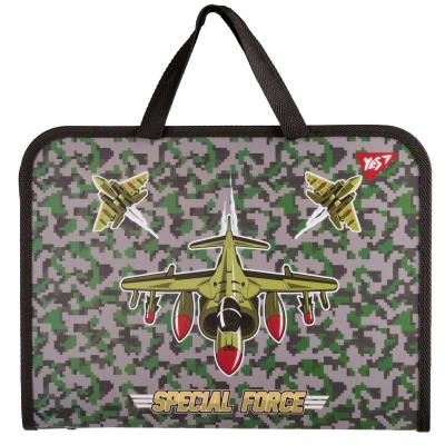 Папка-портфель Yes FC на блискавці з тканинними ручками "Military"