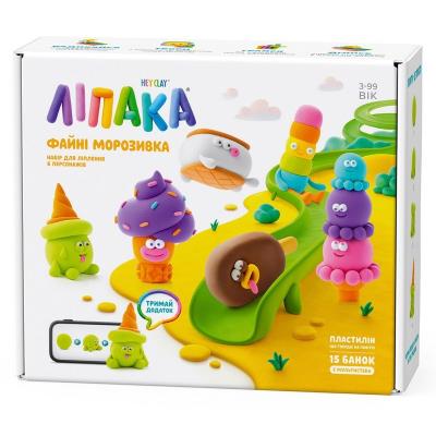 Меганабір пластиліну, що самостійно твердіє, ЛІПАКА – ФАЙНІ МОРОЗИВКА