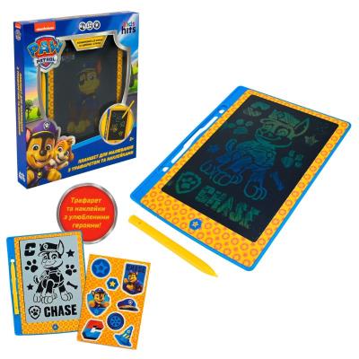 Планшет для малювання Paw Patrol арт. KH73/001L (40шт) LCD екран 8,5'', трафарет, наліпки в кор. 21 Планшет для малювання Paw Patrol арт. KH73/001L (40шт) LCD екран 8,5'', трафарет, наліпки в кор. 21