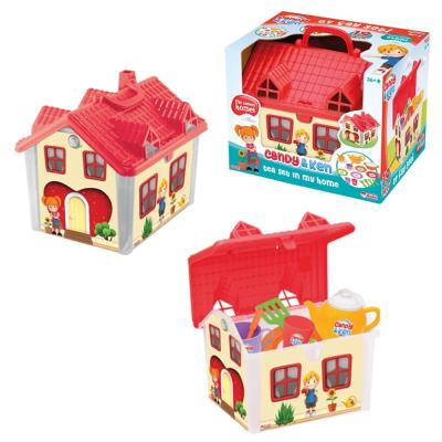 Чайний набір з будиночком 19 предметів "Candy&Ken" (270*220*210 мм) "dede"