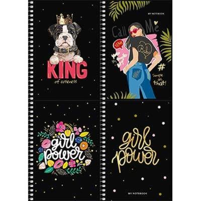 Блокнот Student, А6, 80 аркушів, у клітинку, білий блок, ПК,, тиснення, А6-SС-080-6087K