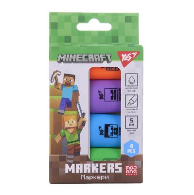 Маркер текстовий Yes "Minecraft" в наборі, 4 шт.