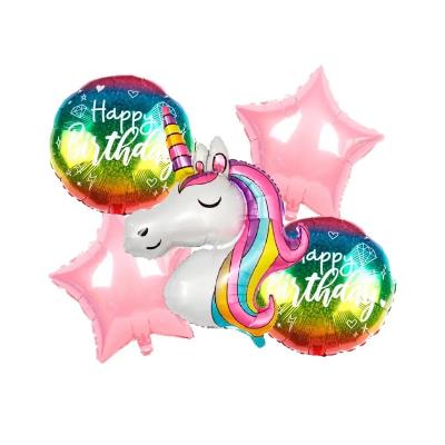 Набір з фольгованих кульок 5шт 4996 Набір з фольгованих кульок 5шт 4996