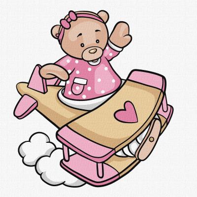 Набір для розпису по номерах для дітей "Розправивши крила" 25х25см