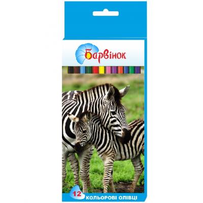 Олівці кольорові,12 кол.,"Фауна", 5-202/1, БАРВ (12/240) Олівці кольорові,12 кол.,"Фауна", 5-202/1, БАРВ (12/240)