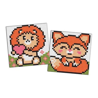 Набір з алмазною мозаїкою на магнітній основі для дітей "Руді звірята" 9x9см Набір з алмазною мозаїкою на магнітній основі для дітей "Руді звірята" 9x9см