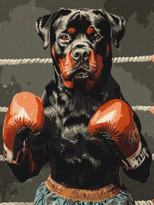 Набір для розпису по номерах "Рингова сила" 30х40см