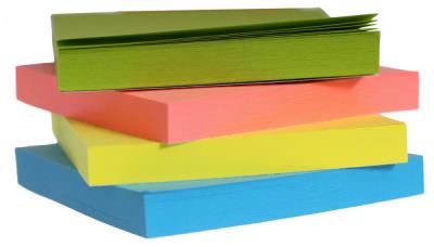 Папір кл., 76х102мм, 100арк, кол. в ас., 8069-00, SOZ