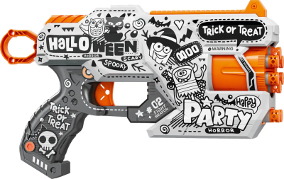 Іграшковий пістолет мех. з барабаном та м'як. набоями (12 шт.) (Вечірка Привидів) (28 х 17,4см) Іграшковий пістолет мех. з барабаном та м'як. набоями (12 шт.) (Вечірка Привидів) (28 х 17,4см)