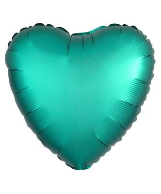 Кулька фольг. Pelican 18', СЕРЦЕ САТИН ЗЕЛЕНЕ 45 см, (ціна за упак/5шт) Кулька фольг. Pelican 18', СЕРЦЕ САТИН ЗЕЛЕНЕ 45 см, (ціна за упак/5шт)