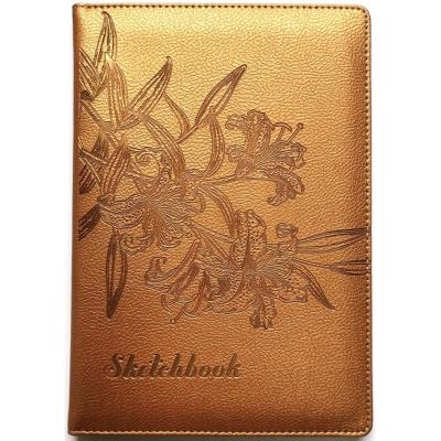 Скетчбук 100г , N9302,Кожзам,А5, 64 аркуші, чисті аркуші