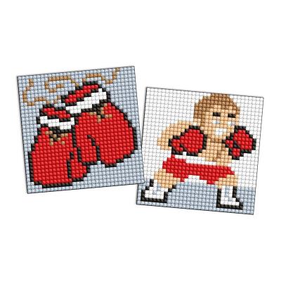 Набір з алмазною мозаїкою на самоклеючій основі для дітей "Спорт. Боксер" 9х9см