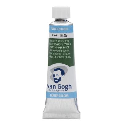 Краска акварельная Van Gogh (645), Хукера зеленая темная, туба 10 мл, Royal Talens Краска акварельная Van Gogh (645), Хукера зеленая темная, туба 10 мл, Royal Talens
