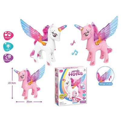 Лоша арт. XG052 (216шт/2) батар. лоша ходить, світло, звук короб. 22,5*20*7