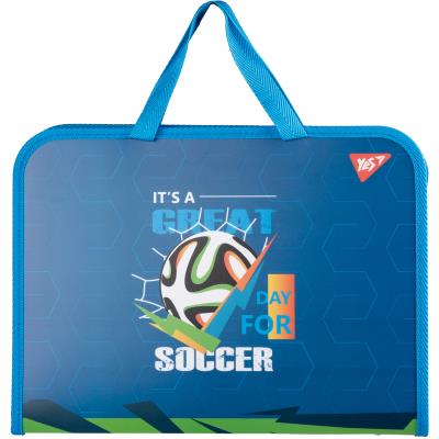 Папка-портфель Yes FC на блискавці з тканинними ручками "Football"