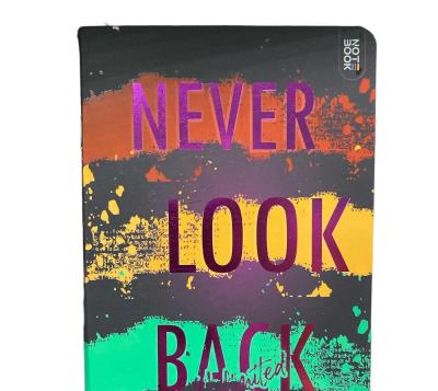Блокнот, В6, 120*165, 48 арк., скоба, кольор. блок, клітинка, "Never look back" 1/20
