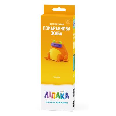 Набір пластиліну, що самостійно твердіє, ЛІПАКА - ЕКЗОТИЧНІ ТВАРИНИ: ПОМАРАНЧЕВА ЖАБА Набір пластиліну, що самостійно твердіє, ЛІПАКА - ЕКЗОТИЧНІ ТВАРИНИ: ПОМАРАНЧЕВА ЖАБА