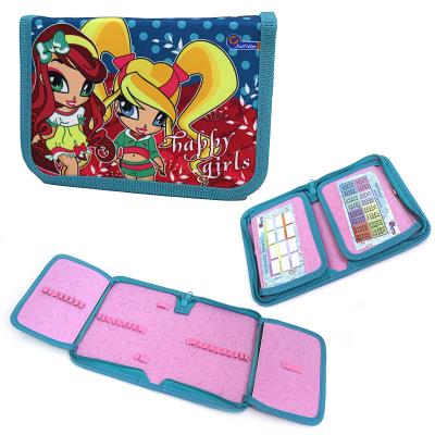 Пенал без наполнением 1 отделение и 2 отвороты, "Happy girls", внутри цветной фон + роз., JO19192 Пенал без наполнением 1 отделение и 2 отвороты, "Happy girls", внутри цветной фон + роз., JO19192