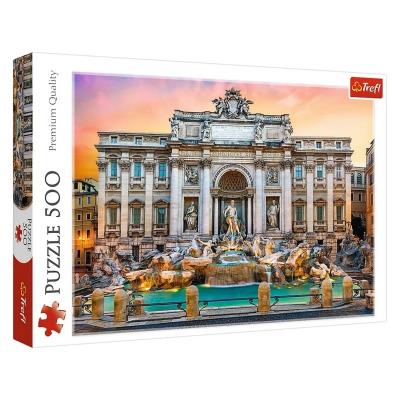 Пазли - (500 елм.) - "Фонтан Треві", (Рим) / Trefl