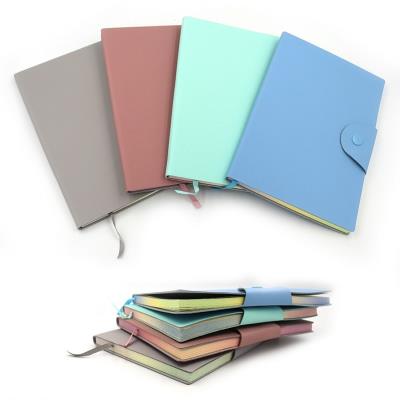 5902-2 Блокнот на кнопці "Business" A5 PU, 14,6*21см, 80G, 80P, mix4
