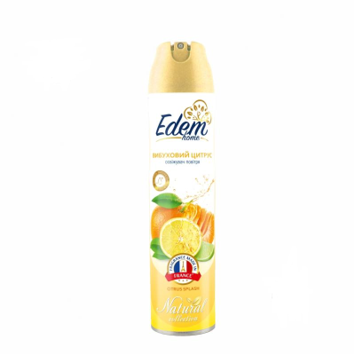 Освіжувач повітря Вибуховий цитрус/ Air freshener Explosive citrus 300ml EDEM home (12 шт/ящ) Освіжувач повітря Вибуховий цитрус/ Air freshener Explosive citrus 300ml EDEM home (12 шт/ящ)