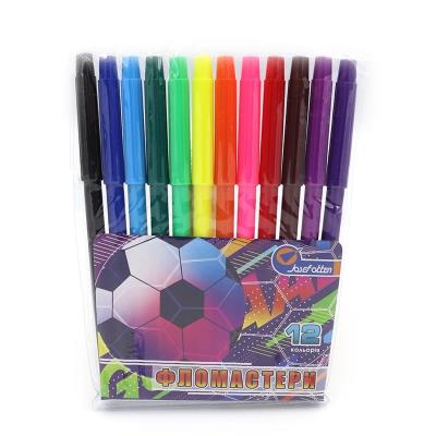 Фломастери "Футбол" 12 кол., ПВХ, Josef Otten, 828-12LE Фломастери "Футбол" 12 кол., ПВХ, Josef Otten, 828-12LE