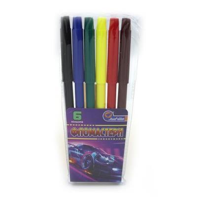 Фломастери "Спорткар" 6 кол., ПВХ, Josef Otten, 828-6LQ Фломастери "Спорткар" 6 кол., ПВХ, Josef Otten, 828-6LQ